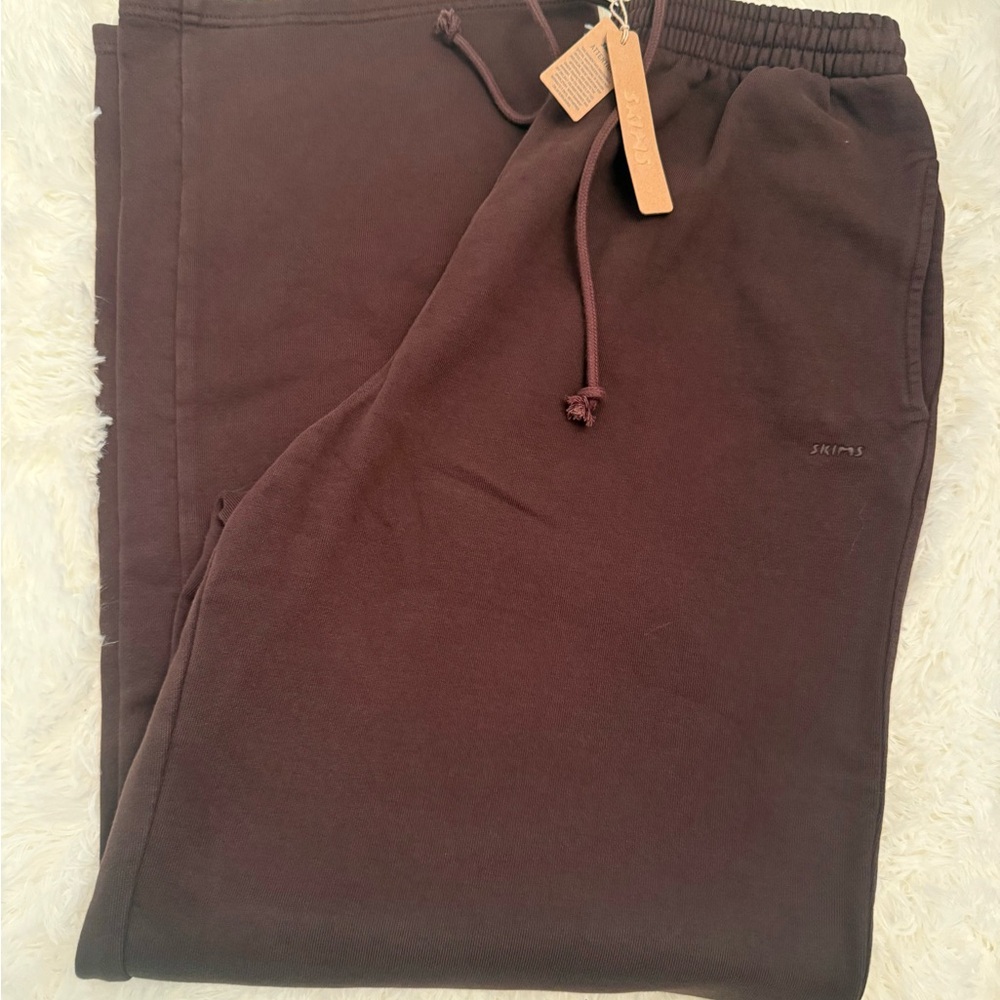 SKIMS Boyfriend Fleece Straight Leg Pant